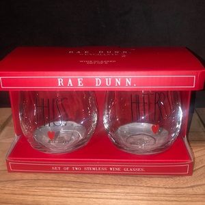 Set of Two Stemless Wine Glasses